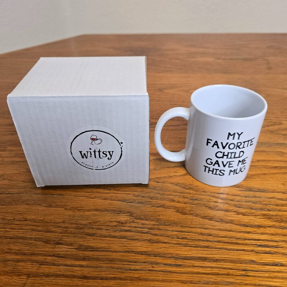 Mother's Day Gift for Mom / Dad My Favorite Child Gave Me This Mug NEW